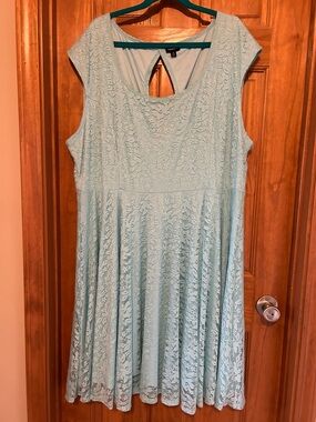 Torrid blue lace skater dress size 4 🩵